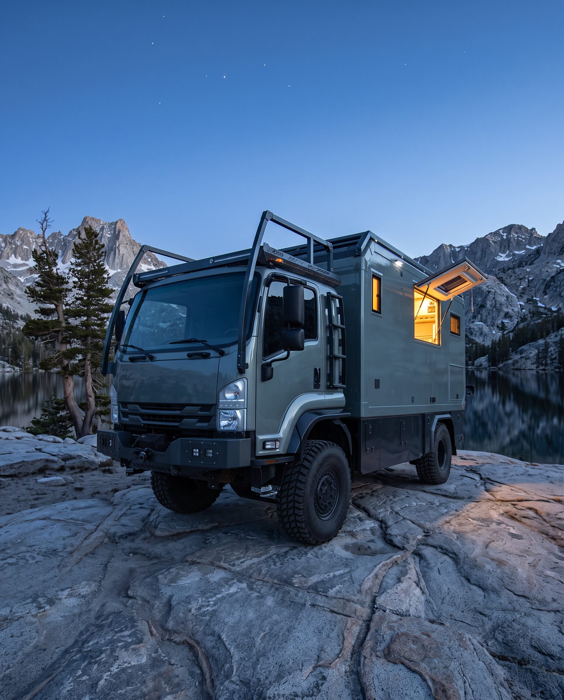 Expedition truck ready for departure